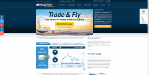 Anyoption main trading screen